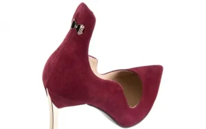 Szpilki -097 Z7102-839 Wino, Skóra naturalna | Bayla Discount