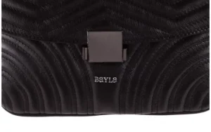 Torebka -180 Czarna Torebka ze Skóry Mia | Bayla Online