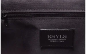 Torebka -180 Czarna Torebka ze Skóry Mia | Bayla Online