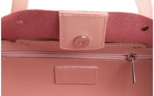 Torebka -180 Jasnoróżowa Torebka ze Skóry Loren | Bayla Clearance