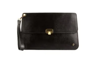 Torebka -126 Torebka Koperta Lily Czarna, Skóra naturalna | Bayla Best