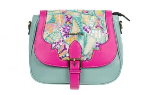 Torebka Doly 01 Fushia, Niebieski, Skóra ekologiczna | Laura Vita Fashion