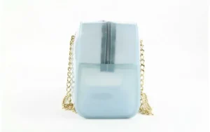 Torebka Menghi 602 Bauletto Celeste Gel, Niebieski, Tworzywo sztuczne | Bayla Clearance