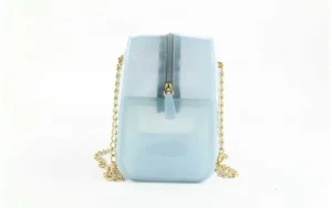 Torebka Menghi 602 Bauletto Celeste Gel, Niebieski, Tworzywo sztuczne | Bayla Clearance