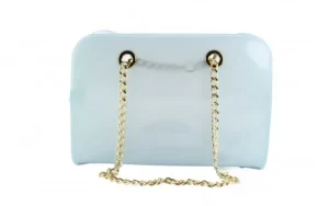 Torebka Menghi 602 Bauletto Celeste Gel, Niebieski, Tworzywo sztuczne | Bayla Clearance