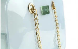 Torebka Menghi 602 Bauletto Celeste Gel, Niebieski, Tworzywo sztuczne | Bayla Clearance