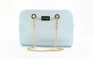 Torebka Menghi 602 Bauletto Celeste Gel, Niebieski, Tworzywo sztuczne | Bayla Clearance