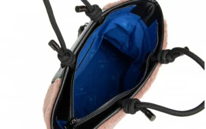 Torebka 222281 Nutria Kid Nude Black, Różowy, Materiał | Pepe Moll New