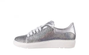 Trampki -185 185 102 Srebrny, Skóra naturalna | Bayla Discount