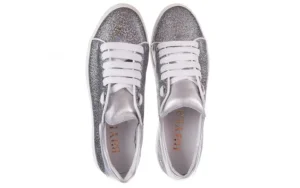 Trampki -185 185 102 Srebrny, Skóra naturalna | Bayla Discount