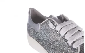 Trampki -185 185 102 Srebrny, Skóra naturalna | Bayla Discount