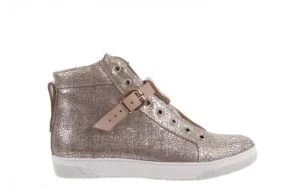 Trampki -156 4079 Diamonds Grey Buewax Coco, Złoto, Skóra naturalna | Bayla Online