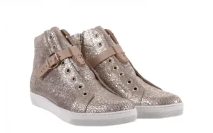 Trampki -156 4079 Diamonds Grey Buewax Coco, Złoto, Skóra naturalna | Bayla Online