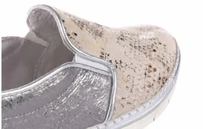 Trampki -131 3904 Perla, Srebro, Skóra naturalna | Bayla Outlet