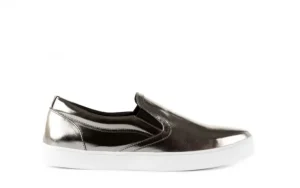 Trampki -123 5500126 Platinum, Srebrny, Skóra naturalna | Bayla Best