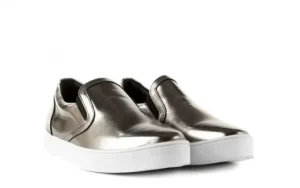 Trampki -123 5500126 Platinum, Srebrny, Skóra naturalna | Bayla Best