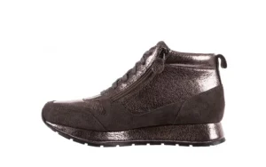 Trampki -018 SW-1710 Grey Pewter, Srebrny, Skóra naturalna | Bayla Clearance