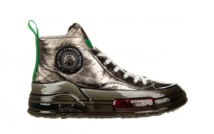 Trampki CC2828 Silver 104216, Srebrny, Skóra naturalna | John Doubare New