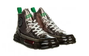 Trampki CC2828 Silver 104216, Srebrny, Skóra naturalna | John Doubare New