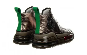 Trampki CC2828 Silver 104216, Srebrny, Skóra naturalna | John Doubare New