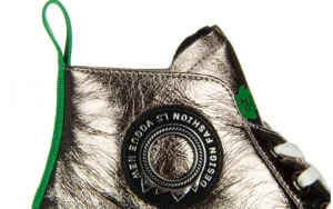 Trampki CC2828 Silver 104216, Srebrny, Skóra naturalna | John Doubare New