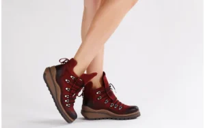 Trzewiki 161 050 0407 9 094 Bordo Nubuck 161172, Skóra naturalna | Bayla Sale