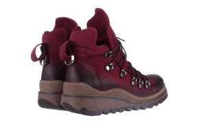Trzewiki 161 050 0407 9 094 Bordo Nubuck 161172, Skóra naturalna | Bayla Sale