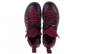 Trzewiki 161 050 0407 9 094 Bordo Nubuck 161172, Skóra naturalna | Bayla Sale
