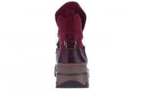 Trzewiki 161 050 0407 9 094 Bordo Nubuck 161172, Skóra naturalna | Bayla Sale