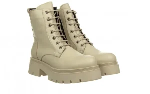 Trzewiki -161 084 605 05 1 Beige Beige Suede 161592, Beżowy, Skóra naturalna | Bayla Discount