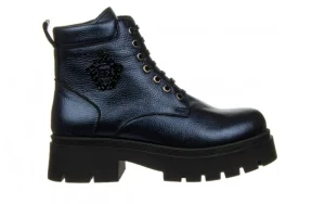 Trzewiki -161 084 606 81 1 Navy Metallic Floather 161593, Granatowy, Skóra naturalna | Bayla Clearance