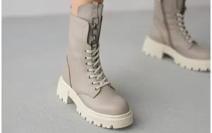 Trzewiki -161 205 1505 105 Taupe Glitter 161650, Beżowy, Skóra naturalna | Bayla New