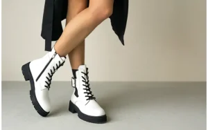 Trzewiki -161 194 07 10 White 161645, Biały, Skóra naturalna | Bayla Best