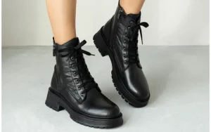 Trzewiki -161 177 4011 Black 161621, Czarny, Skóra naturalna | Bayla Clearance