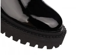 Trzewiki -161 0033 1095 Black 161254, Czarny, Skóra naturalna lakierowana | Bayla Discount