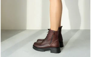 Trzewiki -161 177 4011 Bordo 161622, Skóra naturalna | Bayla Clearance