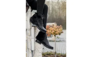 Trzewiki -161 068-9015 Black, Czarny, Skóra naturalna | Bayla Clearance