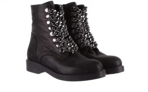 Trzewiki -112 0460-802 Czarne, Skóra naturalna | Bayla Hot