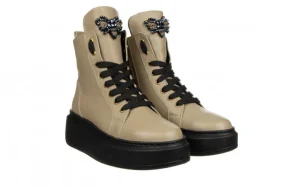 Trzewiki -159 4863 008-F C Beż Lico 159165, Skóra naturalna | Bayla Fashion