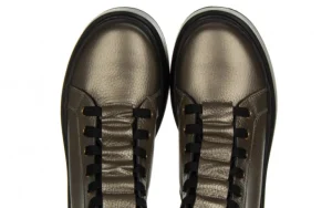 Trzewiki -159 4843 148-F Ciemny Srebrny Lico 159173, Skóra naturalna | Bayla New