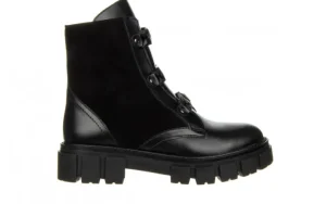 Trzewiki -159 4822 126-F Czarny Welur Lico 159172, Skóra naturalna | Bayla Outlet