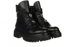 Trzewiki -159 4880 126-F Czarny Lico 159177, Skóra naturalna | Bayla Fashion