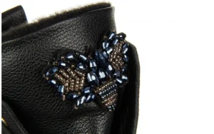 Trzewiki -159 4863 126-F Czarny Lico 159174, Skóra naturalna | Bayla Clearance