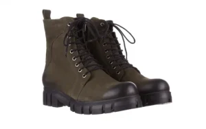 Trzewiki -161 068-8675 Khaki, Zielony, Skóra naturalna | Bayla Hot