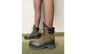 Trzewiki -161 050-0507 Khaki, Zielony, Skóra naturalna | Bayla Hot