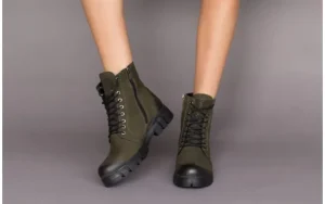 Trzewiki -161 068-8675 Khaki, Zielony, Skóra naturalna | Bayla Hot