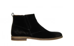 Trzewiki -081 859 Welur Czarny 081104, Skóra naturalna | Bayla Discount