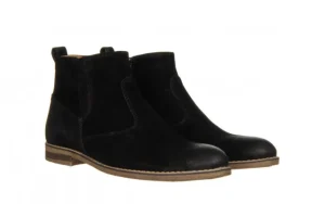 Trzewiki -081 859 Welur Czarny 081104, Skóra naturalna | Bayla Discount