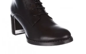 Trzewiki -195 20K-6508 Black 195004, Czarny, Skóra naturalna | Bayla Online