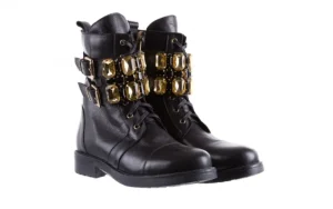 Trzewiki -164 Top 16A Black 164004, Czarny, Skóra naturalna | Bayla Hot